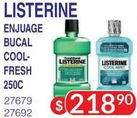 Masivos Listerine Enjuage Bucal Cool-fresh 250C oferta