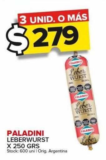 Carrefour Maxi Leberwurst paladini 250g oferta