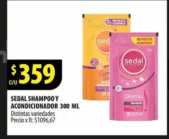 Punto Mayorista Shampoo y acondicionador sedal 300ml oferta