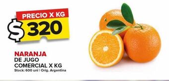 Carrefour Maxi Naranja de jugo comercial x kg oferta