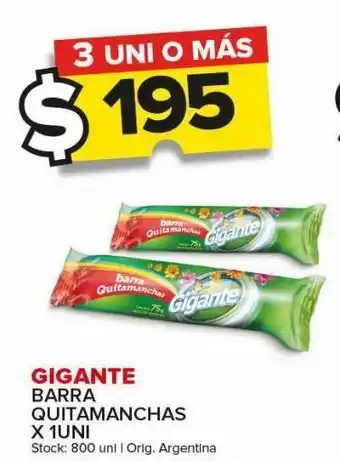 Carrefour Maxi Barra quitamanchas gigante x 1uni oferta