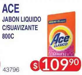 Masivos Ace Jabon Liquido C/Suavizante 800c oferta