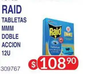 Masivos Raid Tabletas MMM Doble Accion 12U oferta