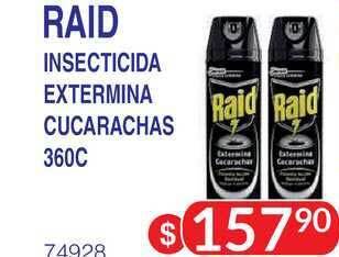 Masivos Raid Insecticida Extermina Cucarachas 360C oferta