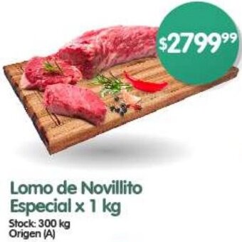 Supermercados Buenos Días Lomo de Novillito Especial x 1 kg oferta