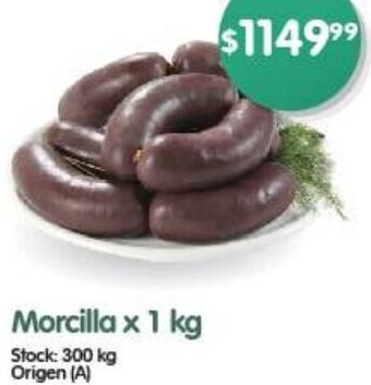 Supermercados Buenos Días Morcilla x 1 kg oferta