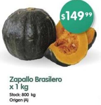 Supermercados Buenos Días Zapallo Brasilero x 1 kg oferta