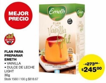 Atomo Conviene FLAN PARA PREPARAR EMETH 30g oferta