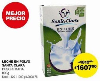 Atomo Conviene LECHE EN POLVO SANTA CLARA DESCREMADA 800g oferta