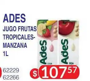 Masivos Ades Jugo Frutas Tropicales-manzana 1L oferta