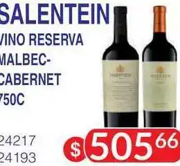Masivos Salentein Vino Reserva Malbec-Cabernet 750C oferta