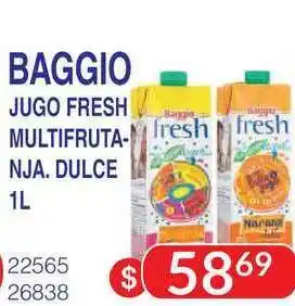 Masivos Baggio Jugo Fresh Multifruta- Nja. Dulce 1L oferta