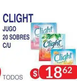 Masivos Clight Jugo 20 Sobres C/U oferta