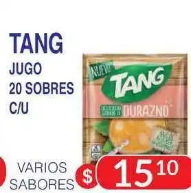 Masivos Tang Jugo 20 Sobres C/U oferta