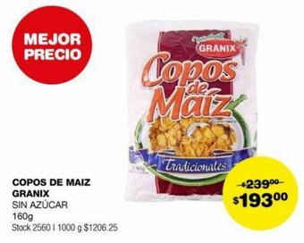 Atomo Conviene COPOS DE MAIZ GRANIX SIN AZÚCAR 160g oferta