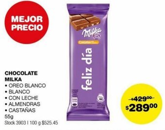 Atomo Conviene CHOCOLATE MILKA 55g oferta