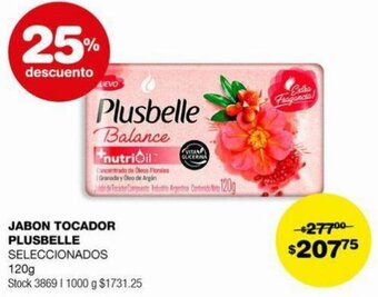 Atomo Conviene JABON TOCADOR PLUSBELLE SELECCIONADOS 120g oferta