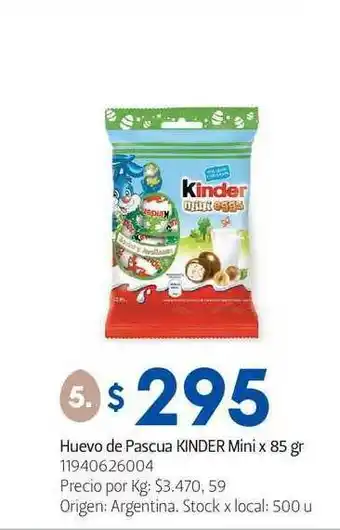 Jumbo Kinder Huevo De Pascua Mini x 85gr oferta