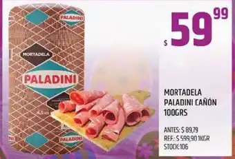 Mortadela Paladini Cañón 100Grs