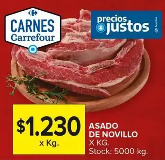 Carrefour Maxi Asado de novillito kg oferta