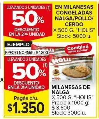 Carrefour Maxi Milanesas de nalga 500g holis oferta