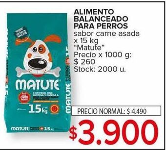 Carrefour Maxi Alimento balanceado para perros matute 15kg oferta