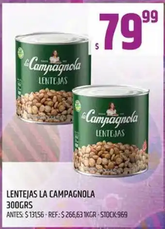 Supermercados Todo La Campagnola Lentejas 300grs oferta
