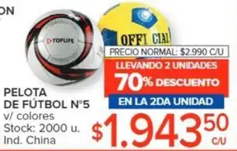 Carrefour PELOTA DE FÚTBOL N°5 v/ colores oferta