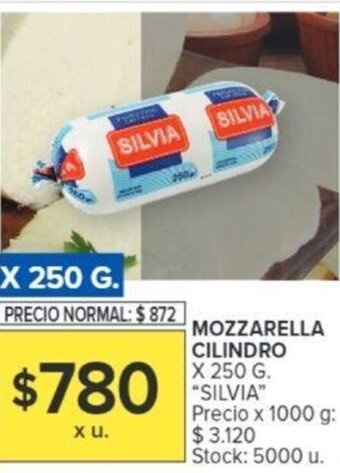 Carrefour MOZZARELLA CILINDRO X 250 G. "SILVIA" oferta