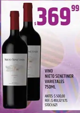 Supermercados Todo Nieto Senetiner Vino Varietales 750ml oferta