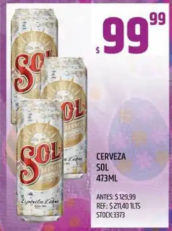 Supermercados Todo Sol Cerveza 473ml oferta