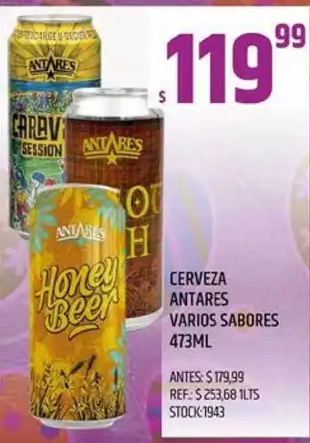 Supermercados Todo Antares Cerveza Varios Sabores 473ml oferta