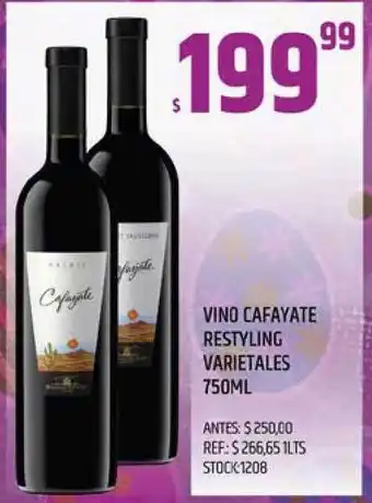Cafayate Vino Restyling Varietales 750ml