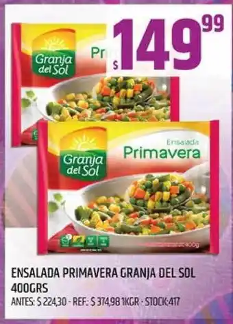 Supermercados Todo Granja Del Sol Ensalada Primavera 400grs oferta
