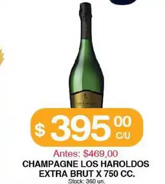 Supermercados Tadicor Los Haroldos Champagne Extra Brut x 750 cc. oferta