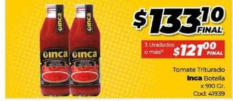 Diarco Inca Tomate Triturado Botella x 910gr. oferta