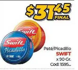 Diarco Swift Paté/Picadillo x 90gr. oferta