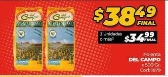 Diarco Del Campo Polenta x 500gr. oferta