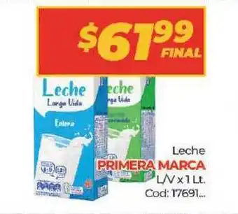 Diarco Primera Marca Leche L/V x 1 Lt. oferta