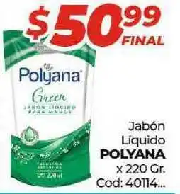 Diarco Polyana Jabón Líquido x 220 Gr. oferta