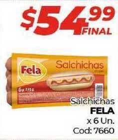 Diarco Fela Salchichas x 6 Un. oferta