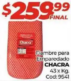 Diarco Chacra Fiambre Para Emparedado 43 x Kg. oferta
