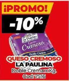 Diarco La Paulina Queso Cremoso Doble Crema x Kg. oferta