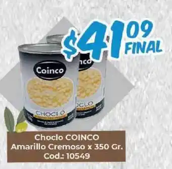 Coinco Choclo Amarillo Cremoso x 350gr