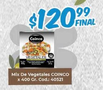 Diarco Coinco Mix De Vegetales x 400gr oferta