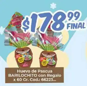 Diarco Barilochito Huevo de Pascua con Regalo x 60gr oferta