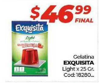 Diarco Exquisita Gelatina Light x 25gr oferta