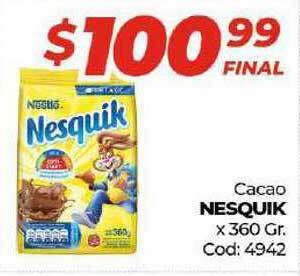 Diarco Nesquik Cacao x 360gr oferta