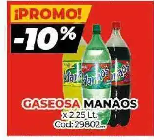 Diarco Manaos Gaseosa x 2.25 Lt. oferta