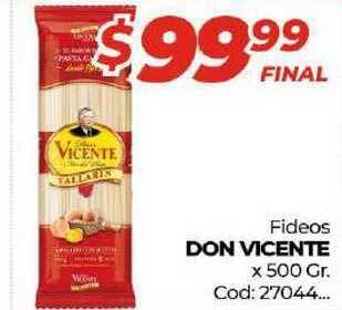 Diarco Don Vicente Fideos x 500Gr. oferta